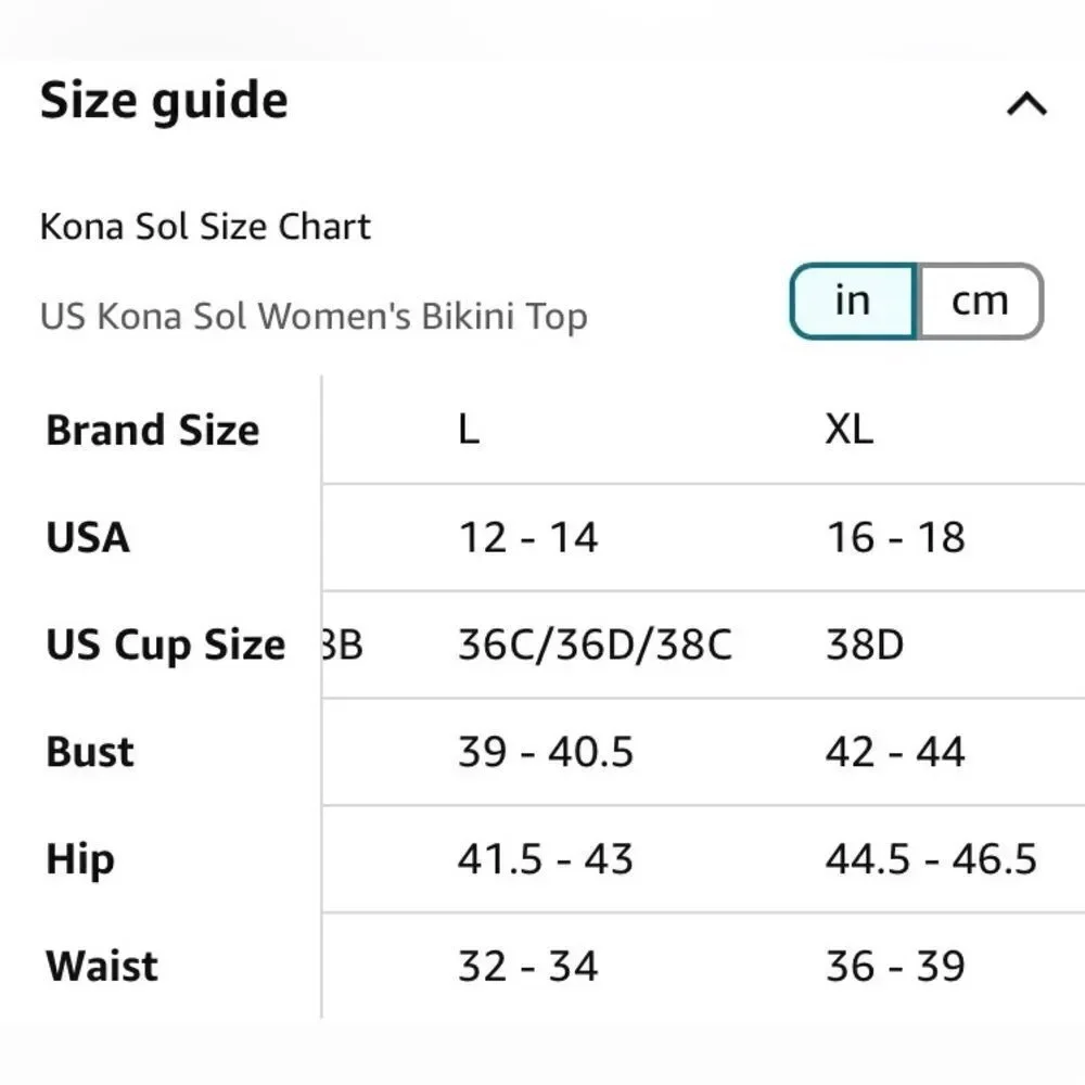 KONA SOL - NWT - L Sz 1X (16W - 18W) Halter Triangle Bikini Top in Pink & Peach